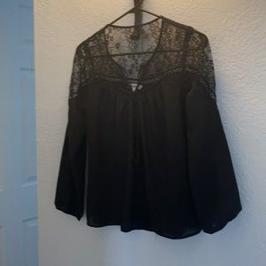 Black dress blouse.